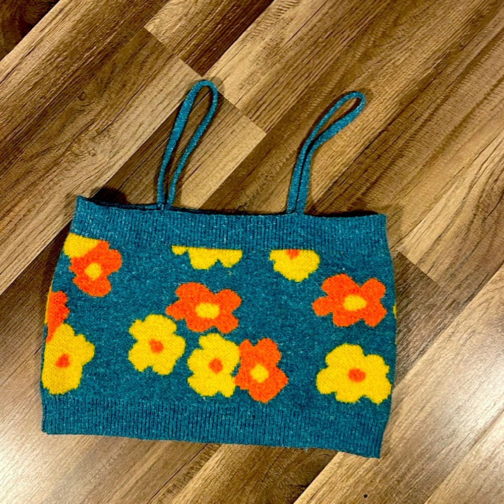 Cider sweater cropped tank